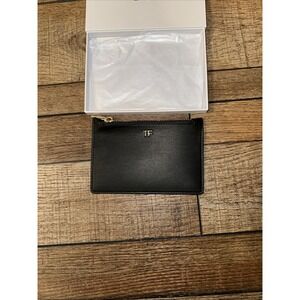 Tom Ford Black Small Leather Pouch New In Box